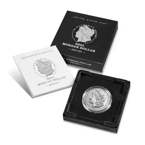 2021 D Morgan Dollar W/ Box C.O.A