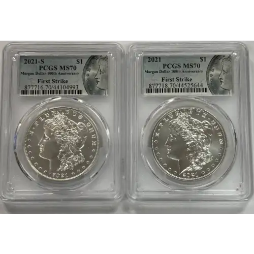 2021 Morgan Dollars Set of 2 