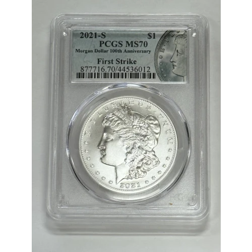 2021-S $1 Morgan Dollar 100th Anniversary First Strike