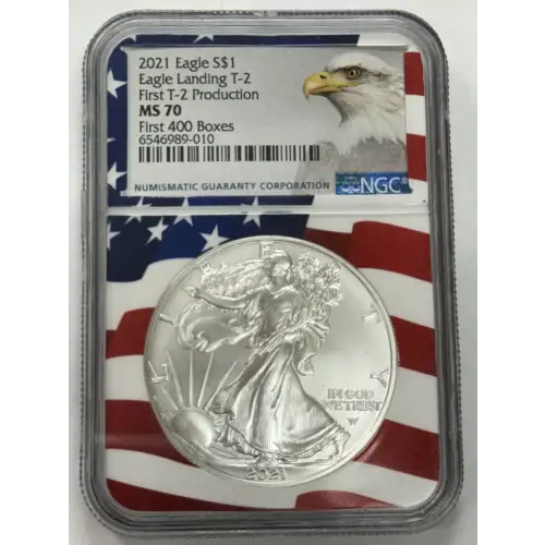 2021-S American Eagle T-2 PF70 Ultra Cameo