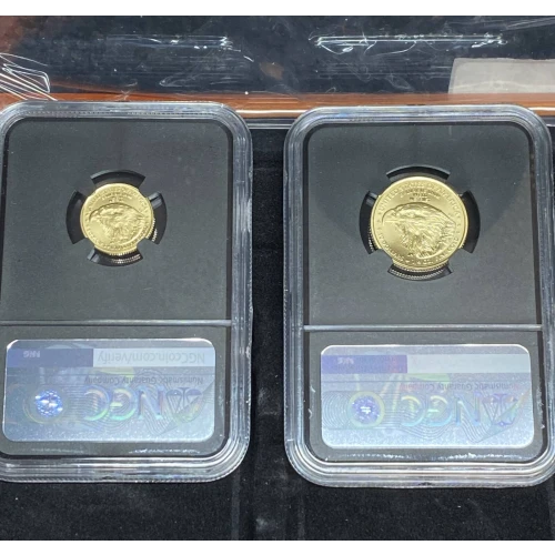 2022 - Four Coin Set - 1/10, 1/4, 1/2, 1 oz Gold Eagles - MS 70 1.85 ozt
mint director's series- moy/ryder signature (3)