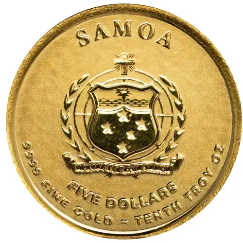 2025 1/10 oz Samoan - Commander Charlemagne Gold Coin (3)