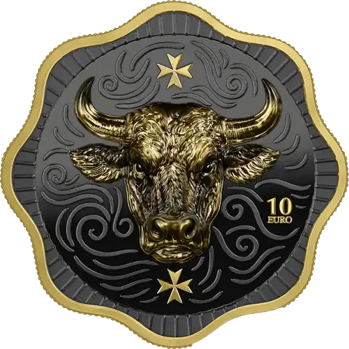 2025 2 oz Malta Maltese Ox BU High Relief Silver Coin (2)