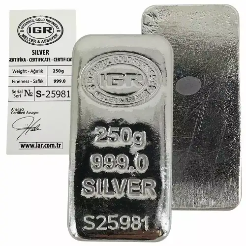250 Gm Generic Silver Bar