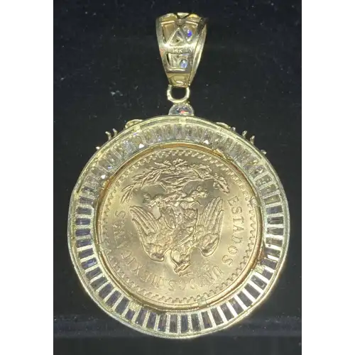 50 Peso Gold Mexico Centenario Set in 14K YG Bezel w/ Scorpions 6-2 (5)