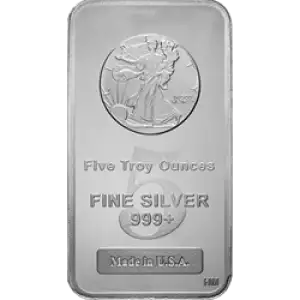 5oz Generic Silver Bar (5)