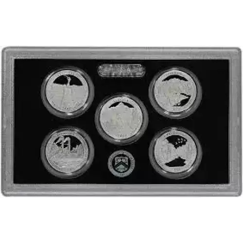  America the Beautiful Silver Quarters Proof Set  (2011)  (2)