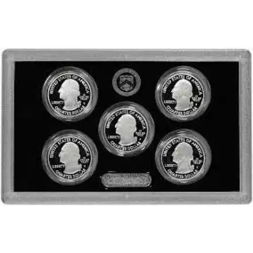  America the Beautiful Silver Quarters Proof Set  (2011)  (3)