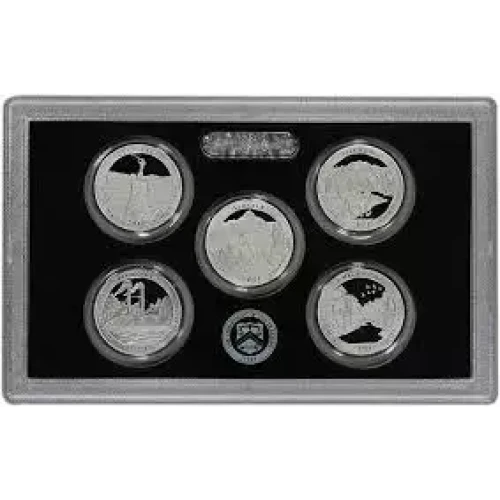 America the Beautiful Silver Quarters Proof Set  (2011)  (2)