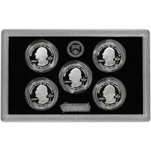 America the Beautiful Silver Quarters Proof Set  (2011)  (3)