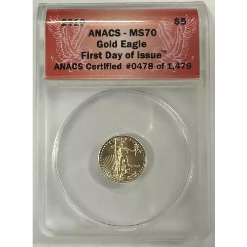 Any Year - 1/10oz American Gold Eagle (Graded MS-70) (3)