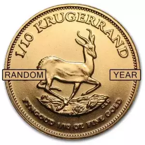 Any Year 1/10oz South African Gold Krugerrand (2)