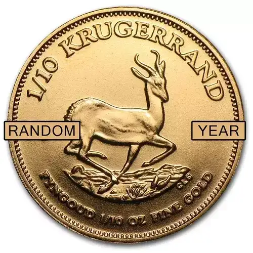 Any Year 1/10oz South African Gold Krugerrand (2)