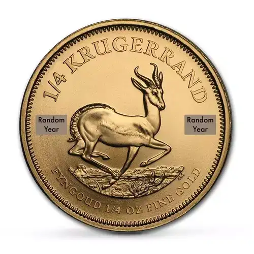Any Year 1/4oz South African Gold Krugerrand (2)