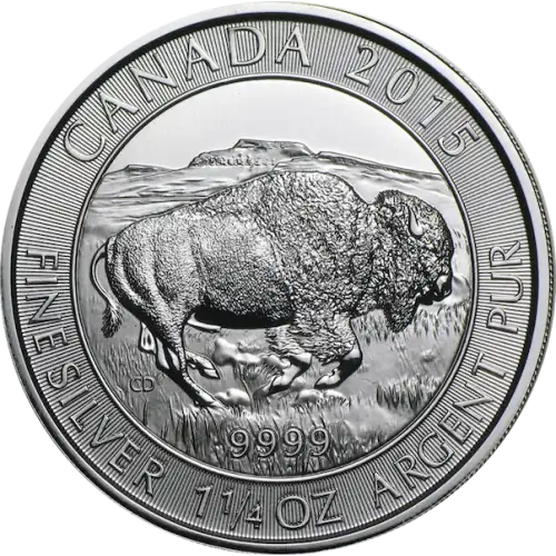 Any Year 1.25oz Canadian Silver Bison (2)