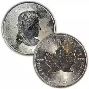 Any Year 1oz Canadian Silver Maple Leaf  ( Impaired) (2)