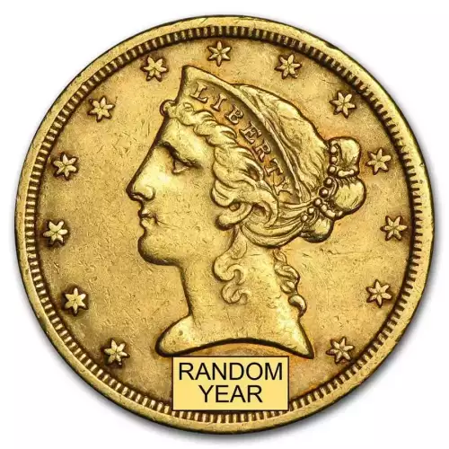 Any Year - $5 Liberty Head Coin (Circulated)  [DUPLICATE for #546633]