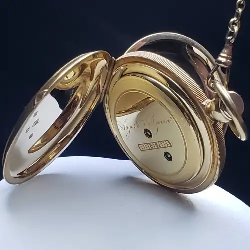 Auguste Saltzman Gold Pocket Watch S10BO18-30
