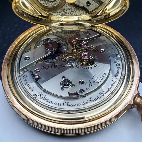 Auguste Saltzman Gold Pocket Watch S10BO18-33