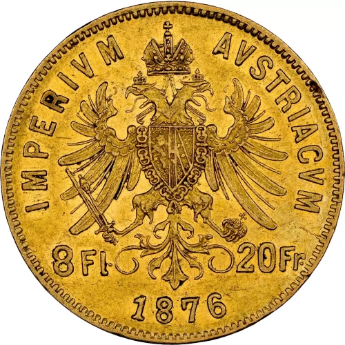 Austria 8 Florins-20 Francs 1892 (Re-Strike) (2)
