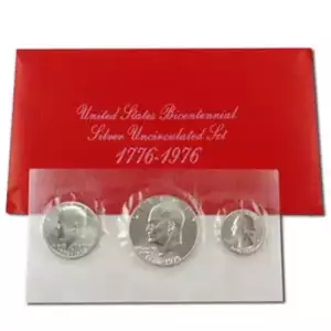 Bicentennial Silver- 3 Coin Set (Red Pack)