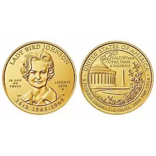  Commemorative First Lady Gold Medal (Random) (3)