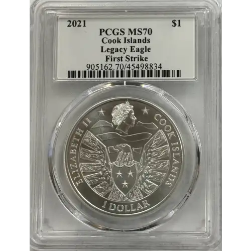 Cook Islands Legacy Eagle PCGS MS70 First Strike (2)