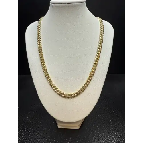 FIX - 10K Yellow Gold Mens Cuban Style Chain 22