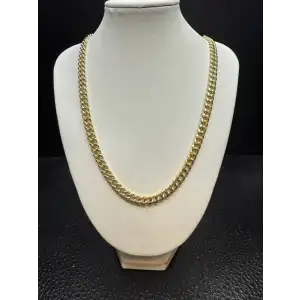 FIX - 10K Yellow Gold Mens Cuban Style Chain 22
