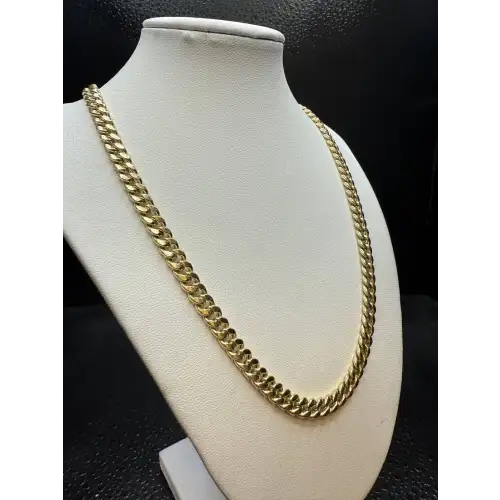FIX - 10K Yellow Gold Mens Cuban Style Chain 22