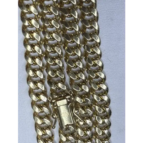 FIX - 10K Yellow Gold Mens Cuban Style Chain 22