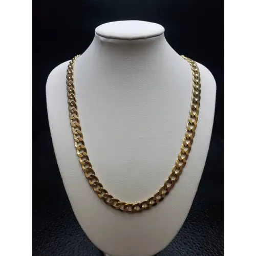 FIX 14K Yellow Gold Mens Curb style Necklace 24