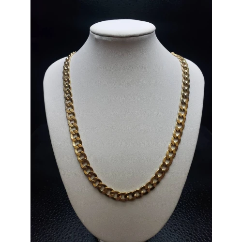 FIX 14K Yellow Gold Mens Curb style Necklace 24