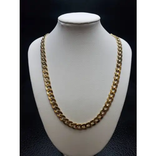 FIX 14K Yellow Gold Mens Curb style Necklace 24
