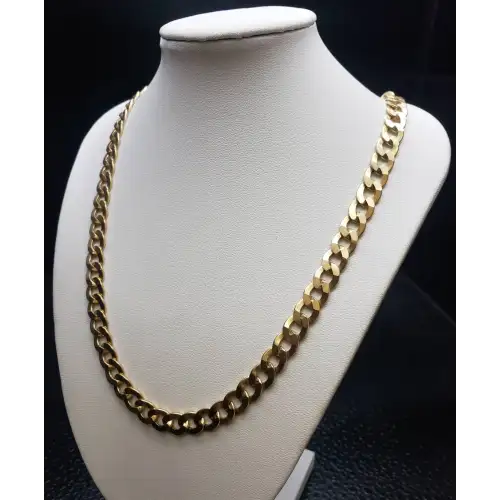 FIX 14K Yellow Gold Mens Curb style Necklace 24