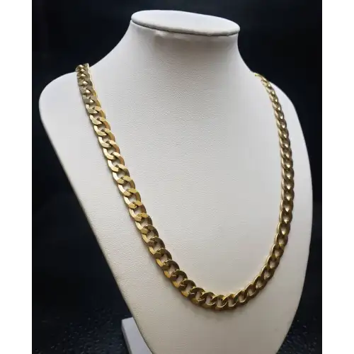 FIX 14K Yellow Gold Mens Curb style Necklace 24