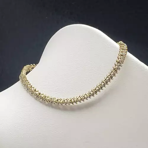 FIX - Gold 10k Tennis Bracelet ,S10BO7-5 (4)