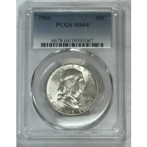 Franklin Half Dollar NGC MS64 4 Coin Set 1960, 61, 62, 63. (3)