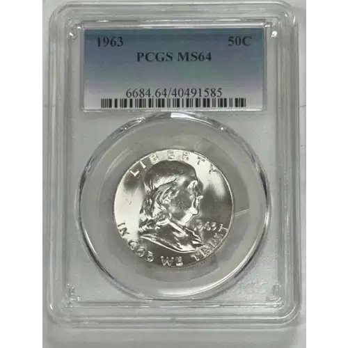 Franklin Half Dollar NGC MS64 4 Coin Set 1960, 61, 62, 63.