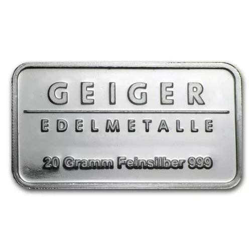 Geiger Silver Bar (20-Gram) (2)