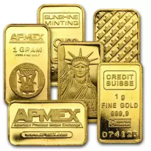 Generic 1g Gold Bar - NO Assay Package 