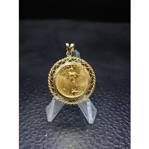 Gold American Eagle 22k Pendant