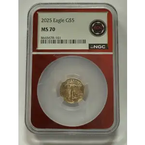 Gold Bullion-Gold Eagles--$5 Gold Eagle 1/10 oz -Gold- 5 Dollar