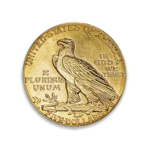 Indian $5 (1908 - 1929) - Circ