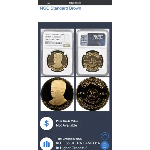 IRAQ Gold 100 DINARS (4)