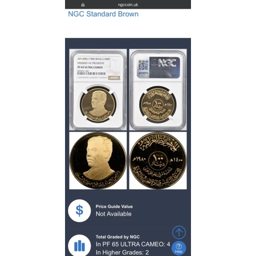 IRAQ Gold 50 DINARS (4)