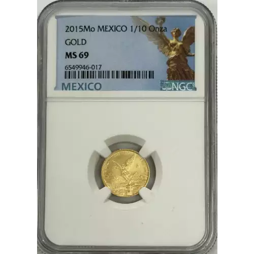 MEXICO Gold 1/10 ONZA (1/10 Ounce of Pure Gold) (3)
