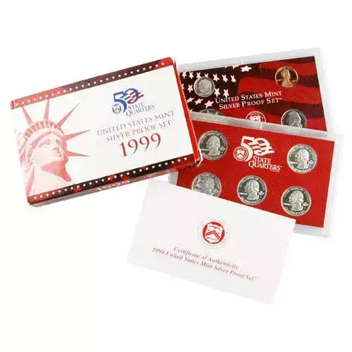 Mint Proof Set - 1999S Silver 9-Piece ($1.91 FV) - Set