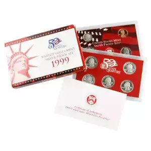 Mint Proof Set - 1999S Silver 9-Piece ($1.91 FV) - Set