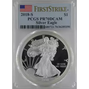 2018-S $1 Silver Eagle First Strike, DCAM (2)